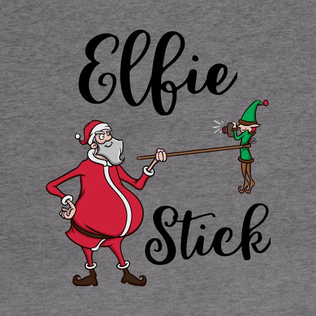 Funny Elf Pun Selfie Stick Santa Claus Christmas Meme Gift by TellingTales